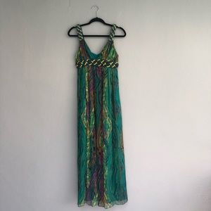 100% silk Catherine Malandrino maxi dress size 4